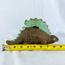 Load image into Gallery viewer, Vintage Cast Iron Stegosaurus Dinosaur Bank
