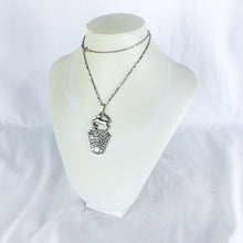 Load image into Gallery viewer, Vintage Sterling Silver Italian Chain, Israeli Pendant Necklace
