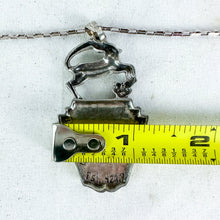 Load image into Gallery viewer, Vintage Sterling Silver Italian Chain, Israeli Pendant Necklace
