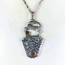 Load image into Gallery viewer, Vintage Sterling Silver Italian Chain, Israeli Pendant Necklace
