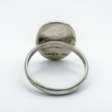 Load image into Gallery viewer, Vintage Sterling Silver Monogrammed Disc Ring, Size 8.5
