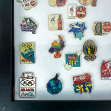 Load image into Gallery viewer, 1996 Framed Coca-Cola Atlanta USA Summer Olympics Pin Display
