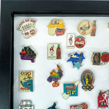 Load image into Gallery viewer, 1996 Framed Coca-Cola Atlanta USA Summer Olympics Pin Display
