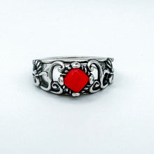 Load image into Gallery viewer, Vintage Carolyn Pollack Relios Sterling Silver Red Stone Ring, Size 6.25
