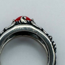 Load image into Gallery viewer, Vintage Carolyn Pollack Relios Sterling Silver Red Stone Ring, Size 6.25
