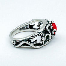 Load image into Gallery viewer, Vintage Carolyn Pollack Relios Sterling Silver Red Stone Ring, Size 6.25
