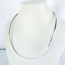 Load image into Gallery viewer, Vintage Sterling Silver Hook &amp; Loop Narrow Band Choker Necklace
