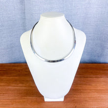 Load image into Gallery viewer, Vintage Sterling Silver Wide Band Open-Back Choker Necklace
