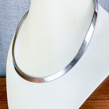 Load image into Gallery viewer, Vintage Sterling Silver Wide Band Open-Back Choker Necklace
