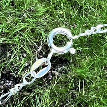 Load image into Gallery viewer, Necklace, Sterling, 18&quot;, Mini Hooper Marbles in Erlenmeyer Vial
