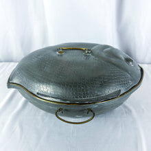 Load image into Gallery viewer, Vintage 3-Piece Pewter Fish Dish
