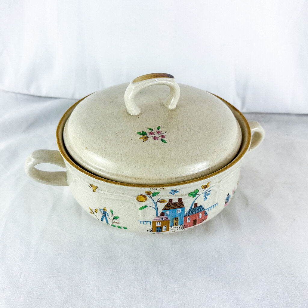 Vintage International Stoneware Japan Casserole Dish