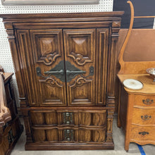 Load image into Gallery viewer, Vintage Highboy Dresser with Two over Two Drawers with Top Doors
