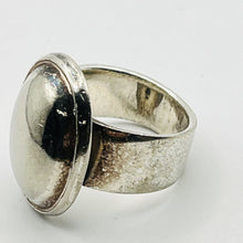 Load image into Gallery viewer, Ring, Sterling Silver, Wide Band Shield, Size 8.5
