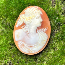 Load image into Gallery viewer, Cameo, Abalone, Hand Carved, 1800&#39;s Roman Nose
