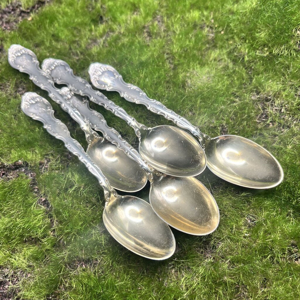 Spoon, Demitasse, Sterling Silver, 1897 Gilreath-Durham, Monogram B, 4 inch