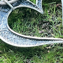 Load image into Gallery viewer, Necklace and Pendant, Sterling Silver, Open Heart, Snake Chain, 20 inches
