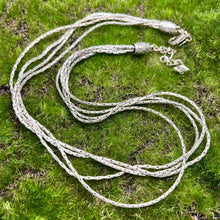 Load image into Gallery viewer, Necklace, Silver Plated, Premier Designs, Four Strand Variable Length, 18-20 inch
