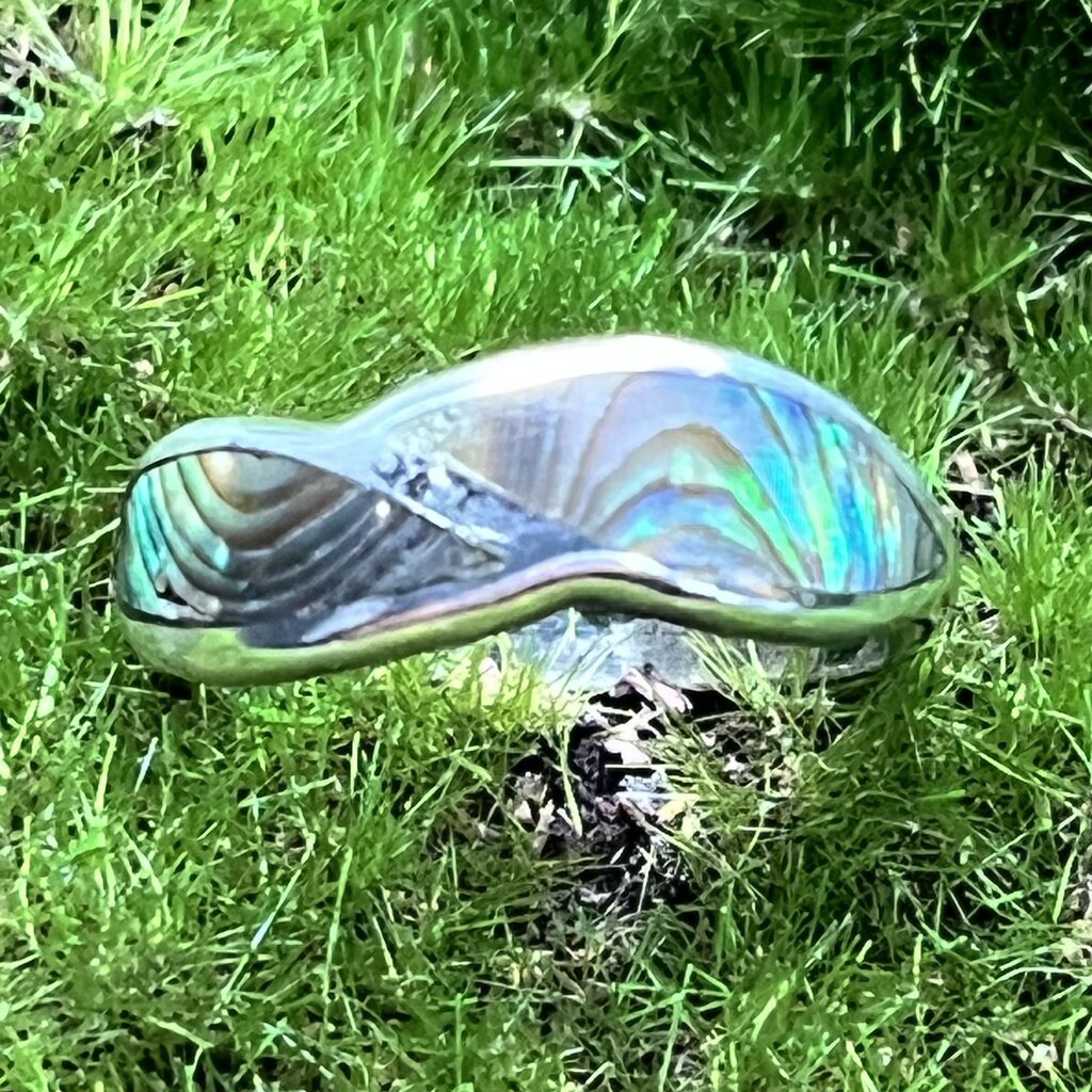 Ring, Sterling Silver, Mother of Pearl, Size 8