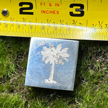 Load image into Gallery viewer, Pendant, Sterling Silver, South Carolina Palm Tree and Moon, Obverse Pineapple
