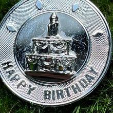 Load image into Gallery viewer, Charm, Sterling Silver, Happy Birthday with 3D Cake
