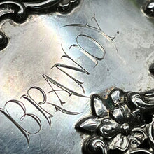 Load image into Gallery viewer, Decanter Tag, Sterling Silver, 1887 Gorham, Brandy
