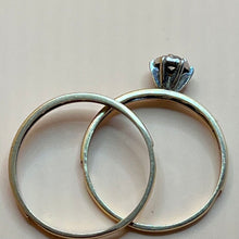 Load image into Gallery viewer, Ring, 10K Yellow Gold, Engagement Set, 3 mm Diamond, size 7 1/4
