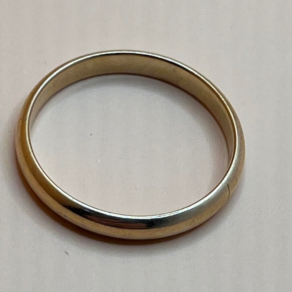 Ring, 14K Yellow Gold, Simple Band, Size 8 3/4