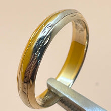 Load image into Gallery viewer, Ring, 14K Yellow and White Gold, Men&#39;s and Women&#39;s Matching Set, size 11 1/4 and 7 1/4
