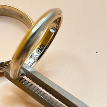 Load image into Gallery viewer, Ring, 14K Yellow and White Gold, Men&#39;s and Women&#39;s Matching Set, size 11 1/4 and 7 1/4
