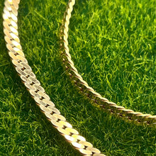 Load image into Gallery viewer, Necklace, 14K Yellow Gold, Uno A-Erre Vintage, Flat Curb Chain,16 inches

