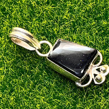 Load image into Gallery viewer, Pendant, Sterling Silver, Blue Goldstone
