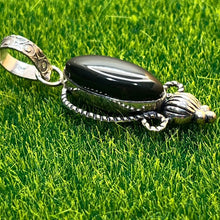 Load image into Gallery viewer, Pendant, Sterling Silver, Black Accent
