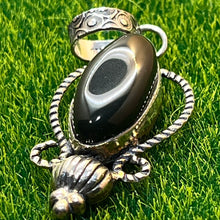 Load image into Gallery viewer, Pendant, Sterling Silver, Black Accent
