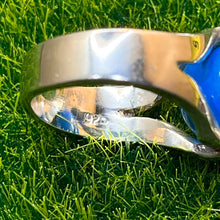 Load image into Gallery viewer, Ring, Sterling Silver, Tension Set Blue Ball, Size 5 3/4

