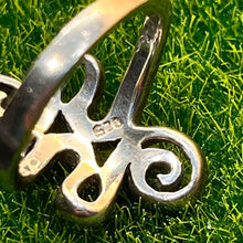 Load image into Gallery viewer, Ring, Sterling Silver, Curled Ribbon, Size 7 1/2

