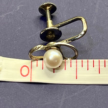 Load image into Gallery viewer, Earrings and Brooch Set, Mikimoto Tokyo, Akoya Pearls and Sterling, Screw Back
