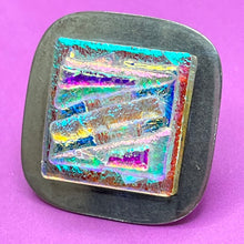 Load image into Gallery viewer, Earrings, Sterling Silver, Dichroic Glass
