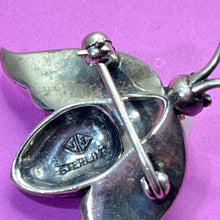 Load image into Gallery viewer, Brooch, Sterling Silver, Marcasite, Judith Jack, Bee with Pearl Bead
