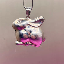 Load image into Gallery viewer, Pendant, Sterling Silver, Rabbit, Hollow
