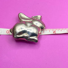 Load image into Gallery viewer, Pendant, Sterling Silver, Rabbit, Hollow
