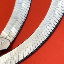 Load image into Gallery viewer, Necklace, Sterling Silver, Herringbone, 6.8 mm, 18 in
