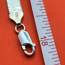 Load image into Gallery viewer, Necklace, Sterling Silver, Herringbone, 6.8 mm, 18 in
