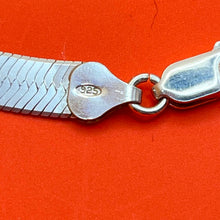 Load image into Gallery viewer, Necklace, Sterling Silver, Herringbone, 6.8 mm, 18 in
