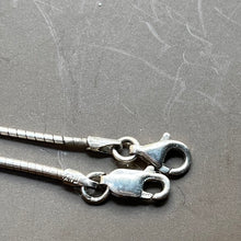 Load image into Gallery viewer, Necklace, Set of Two, Sterling Silver, Snake Chain, 16 in x 1.5 mm, 19.5 in x 1 mm
