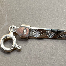 Load image into Gallery viewer, Bracelet, Sterling Silver, Herringbone with Starburst Cuts, 7 in
