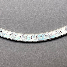 Load image into Gallery viewer, Bracelet, Sterling Silver, Herringbone with Starburst Cuts, 7 in

