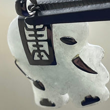 Load image into Gallery viewer, Pendant, Sterling Silver, Jade, Elephant
