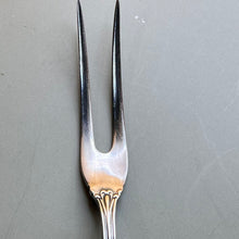 Load image into Gallery viewer, Serving Fork, Bread, Sterling Ferrule and Mother of Pearl Handle
