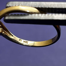 Load image into Gallery viewer, Ring, 14K Yellow Gold, Ruby Cluster, UV Reactive, Size 10
